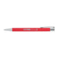 Maxi Recycled Aluminum Soft Touch Gel Pen - Red