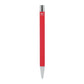 Maxi Recycled Aluminum Soft Touch Gel Pen - Red