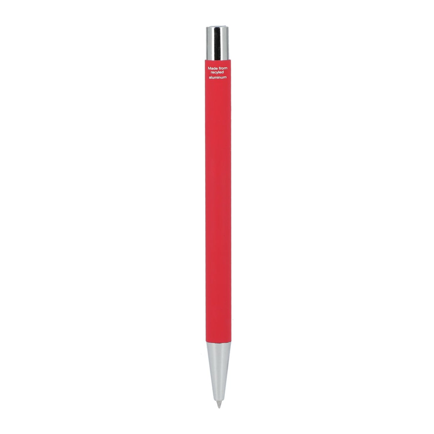 Maxi Recycled Aluminum Soft Touch Gel Pen - Red