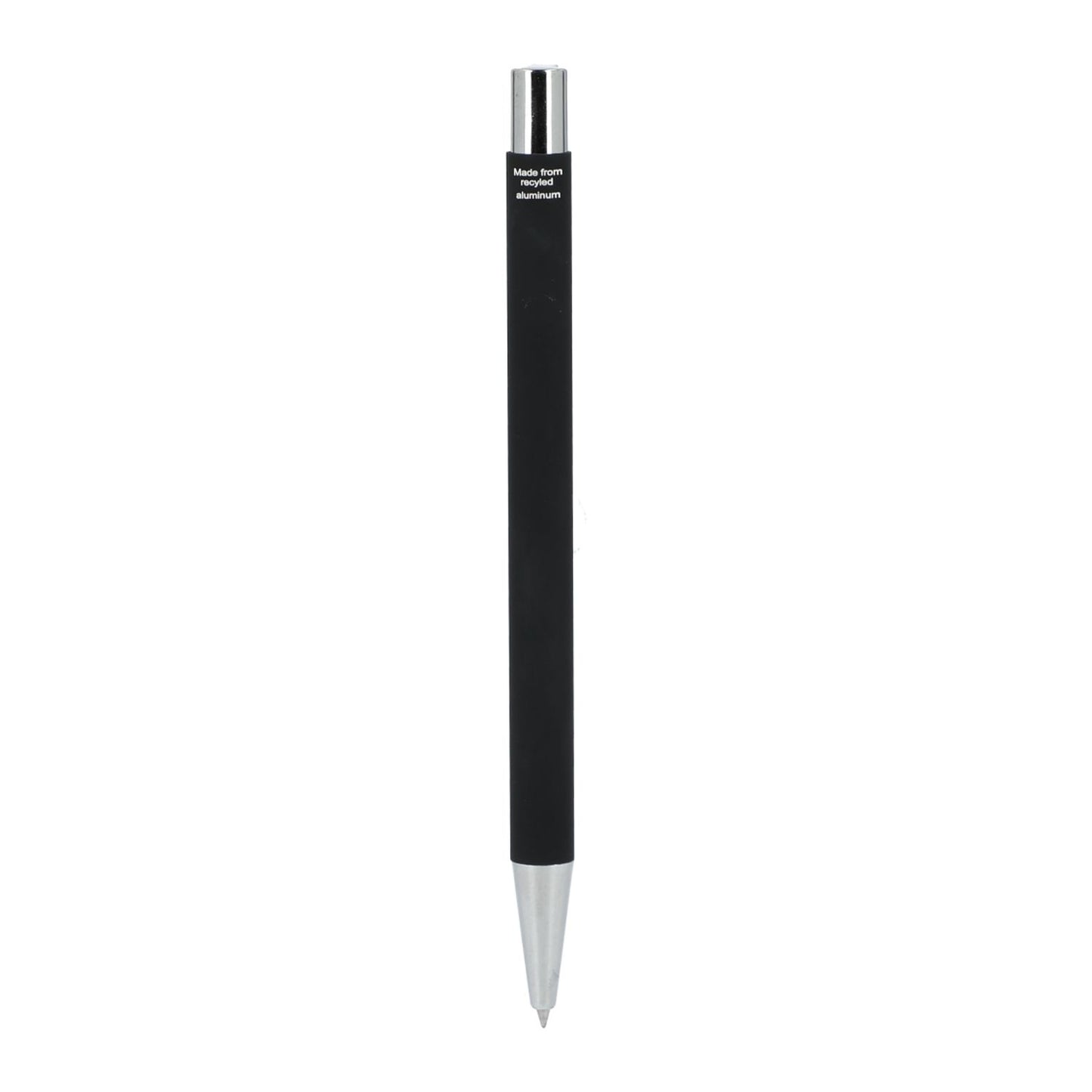 Maxi Recycled Aluminum Soft Touch Gel Pen - Black