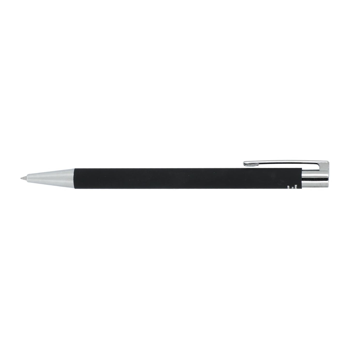 Maxi Recycled Aluminum Soft Touch Gel Pen - Black