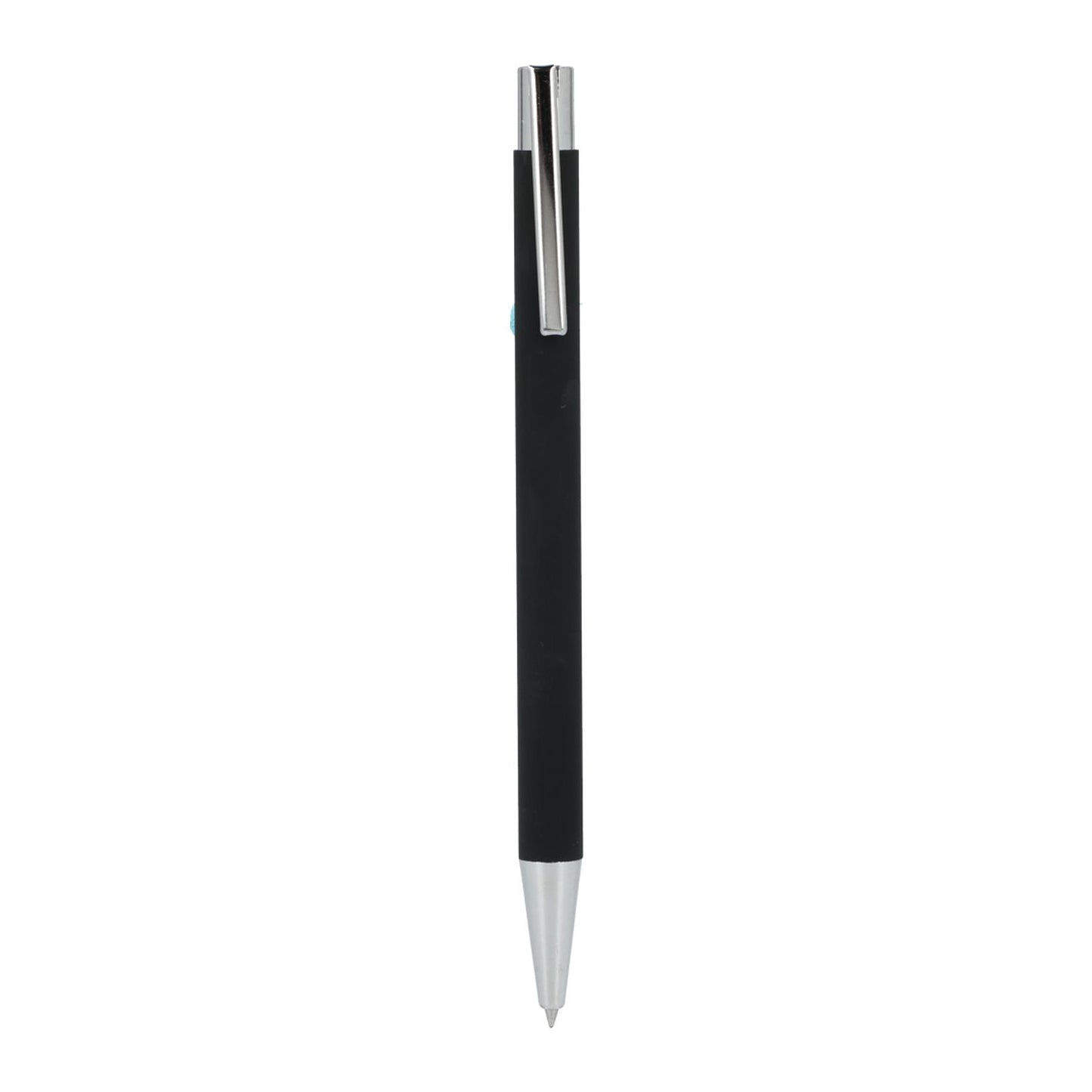 Maxi Recycled Aluminum Soft Touch Gel Pen - Black
