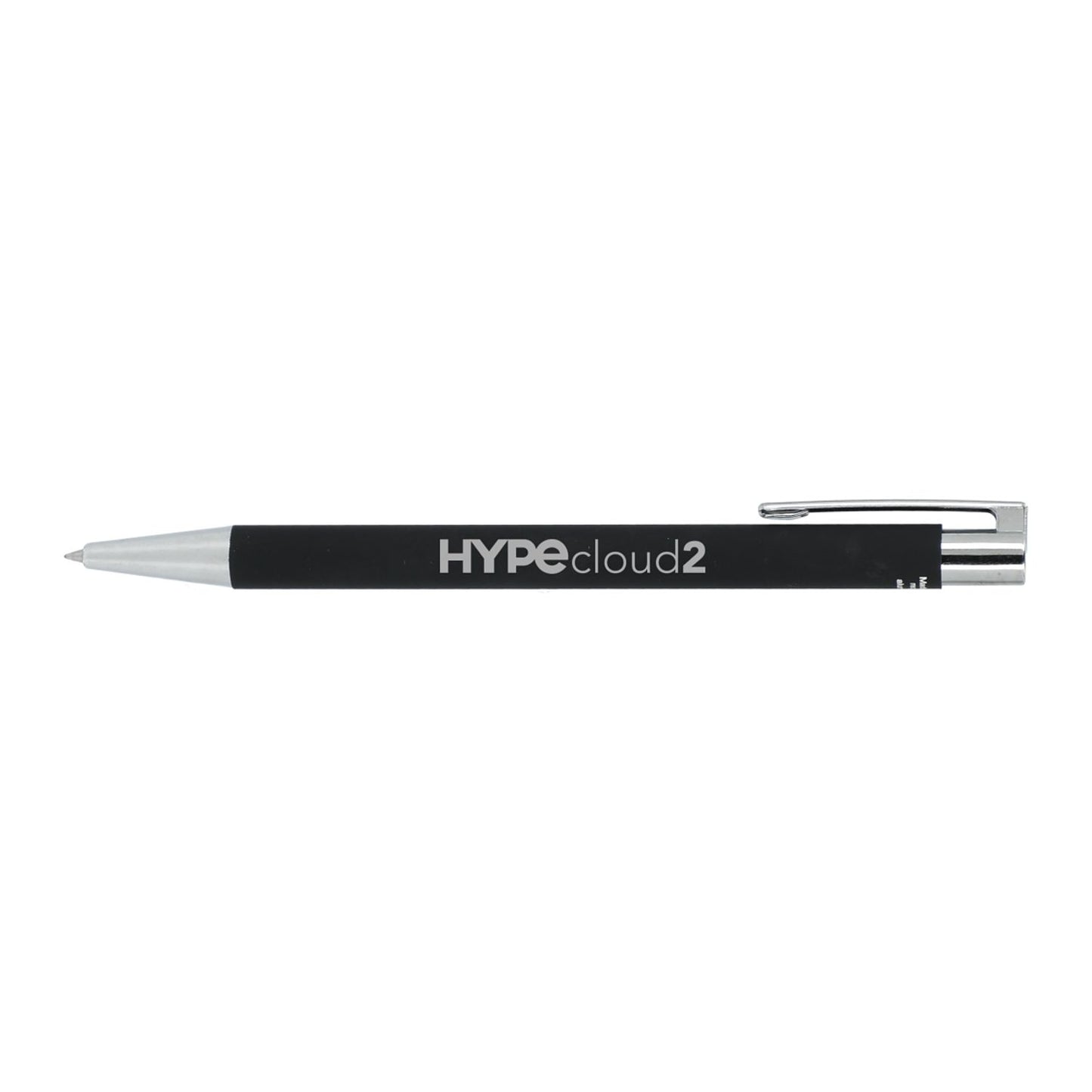 Maxi Recycled Aluminum Soft Touch Gel Pen - Black