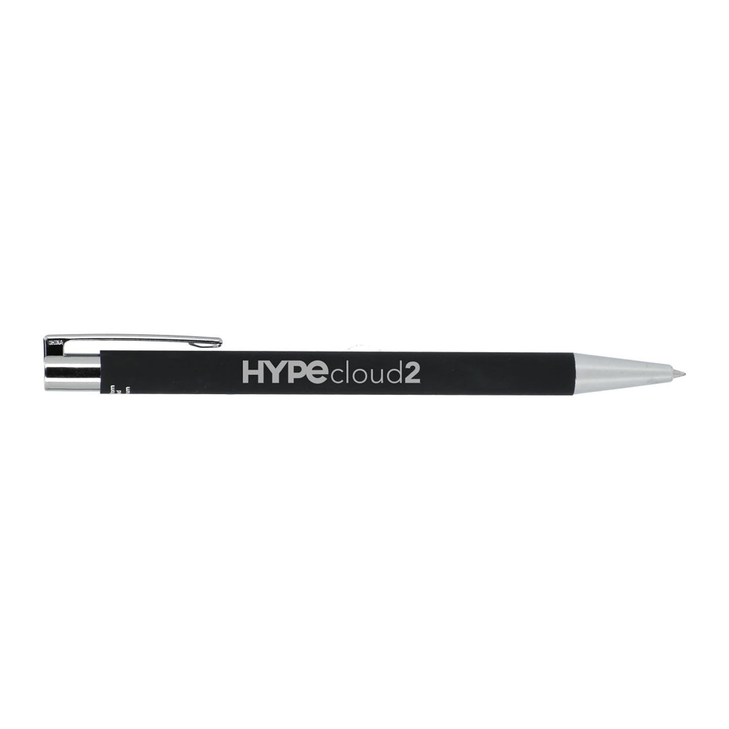 Maxi Recycled Aluminum Soft Touch Gel Pen - Black
