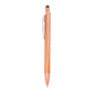 Brite Recycled Aluminum Gel Stylus Pen - Orange