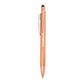 Brite Recycled Aluminum Gel Stylus Pen - Orange