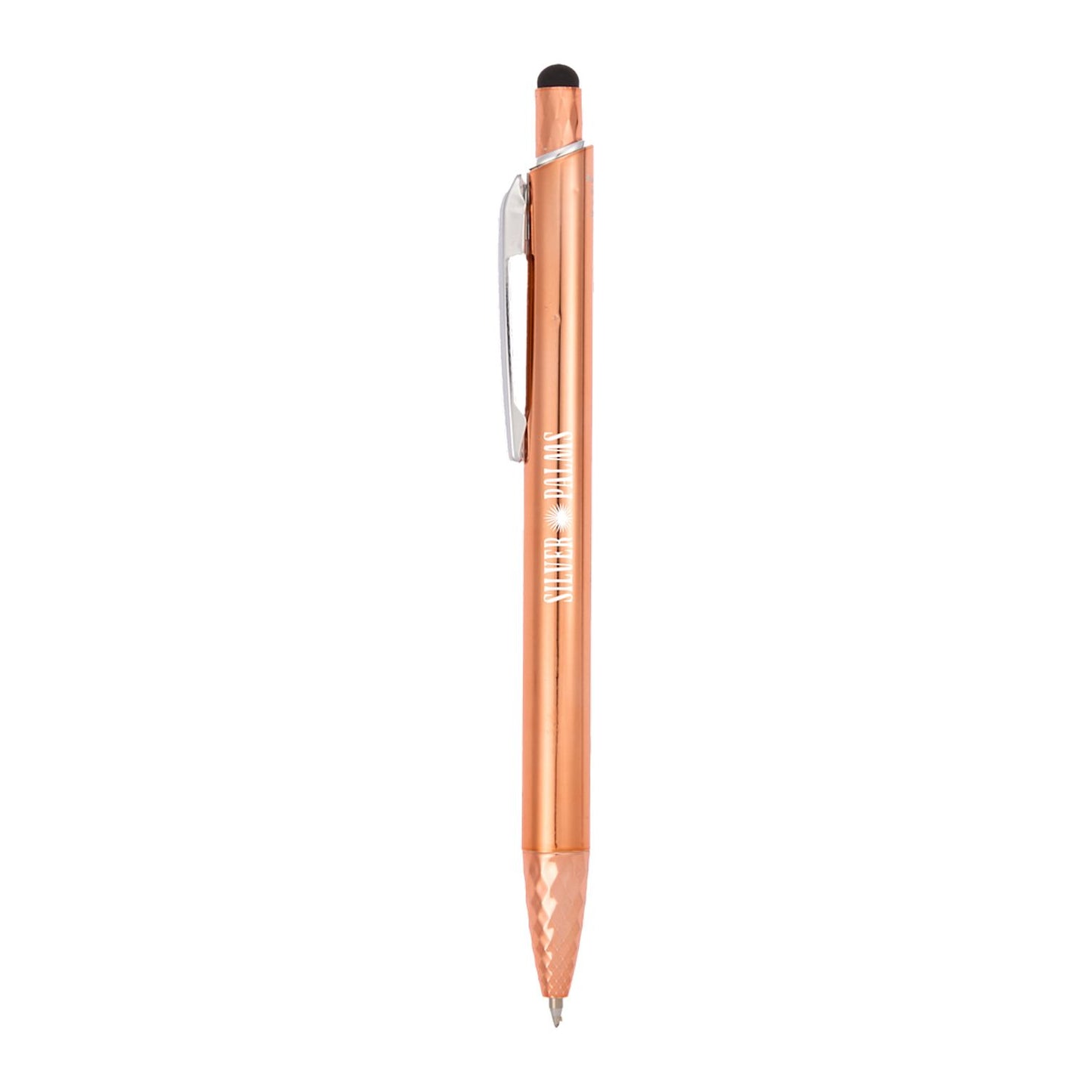 Brite Recycled Aluminum Gel Stylus Pen - Orange