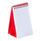3" x 5" Recycled Stand Up Pocket Jotter - Red