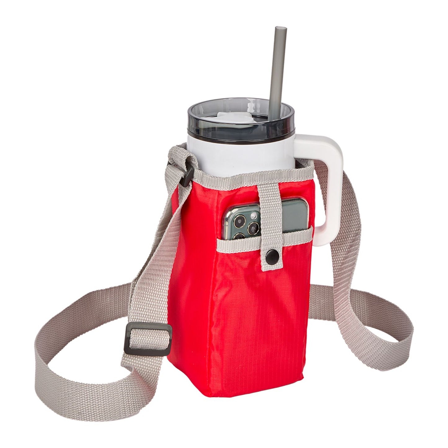 Insulated Bottle Sling - Red