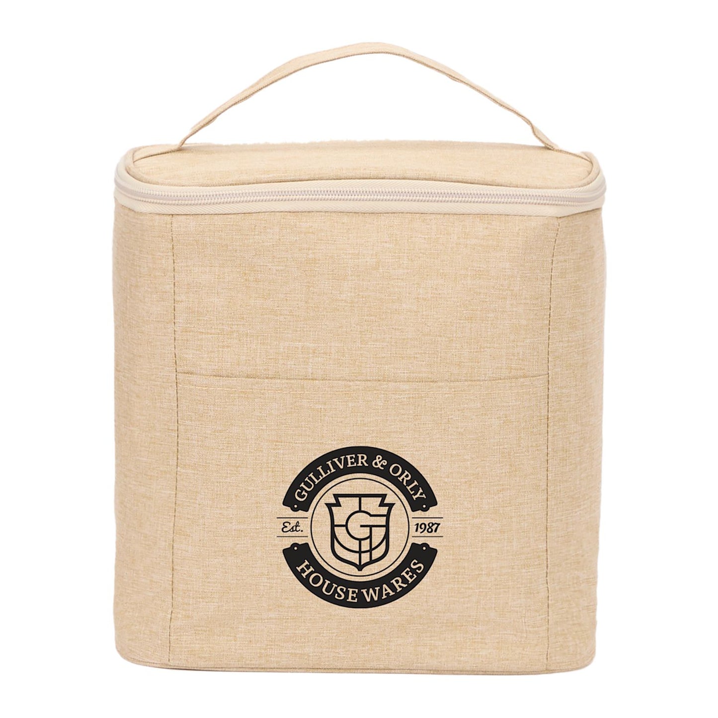 Double Lined 9 Can Cooler - Natural