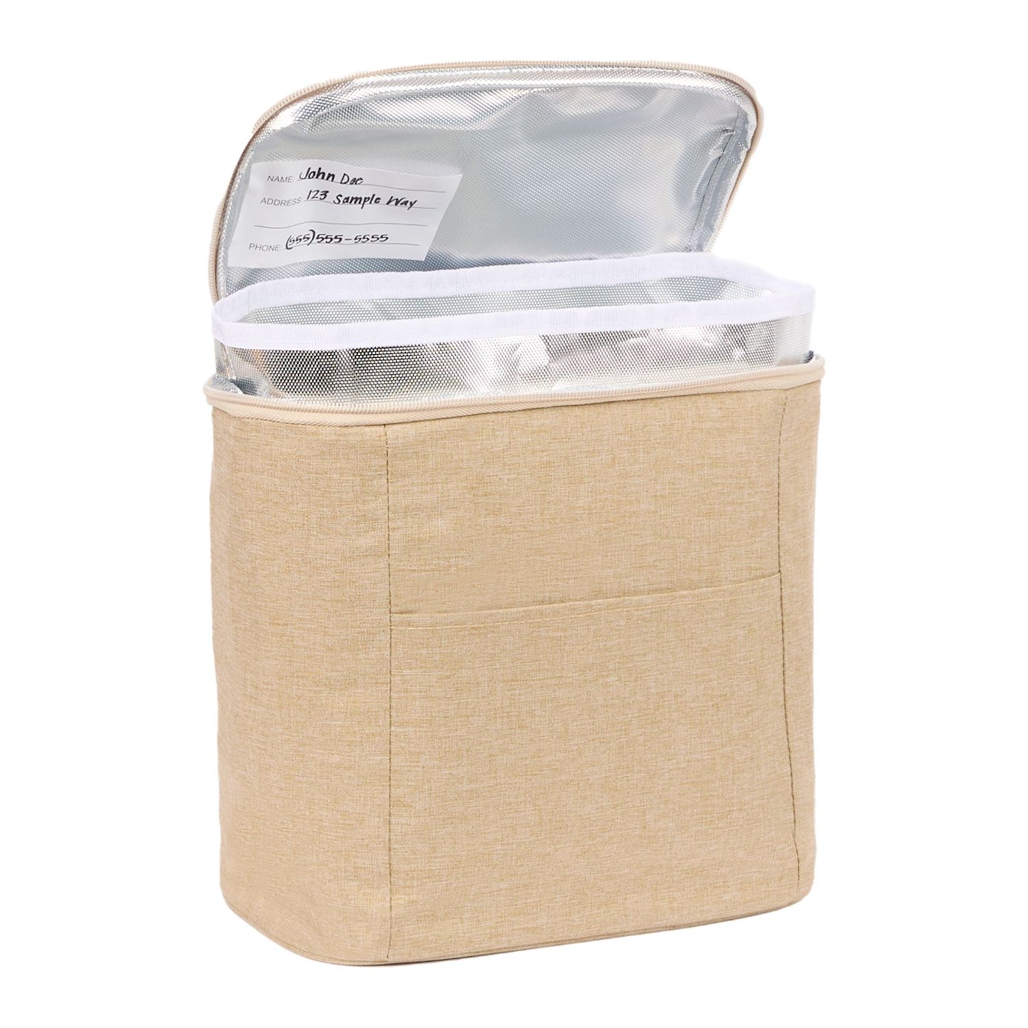 Double Lined 9 Can Cooler - Natural