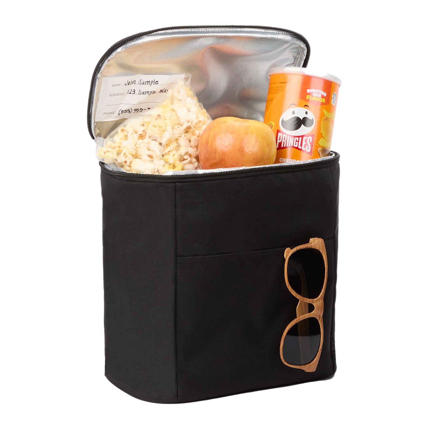 Double Lined 9 Can Cooler - Black