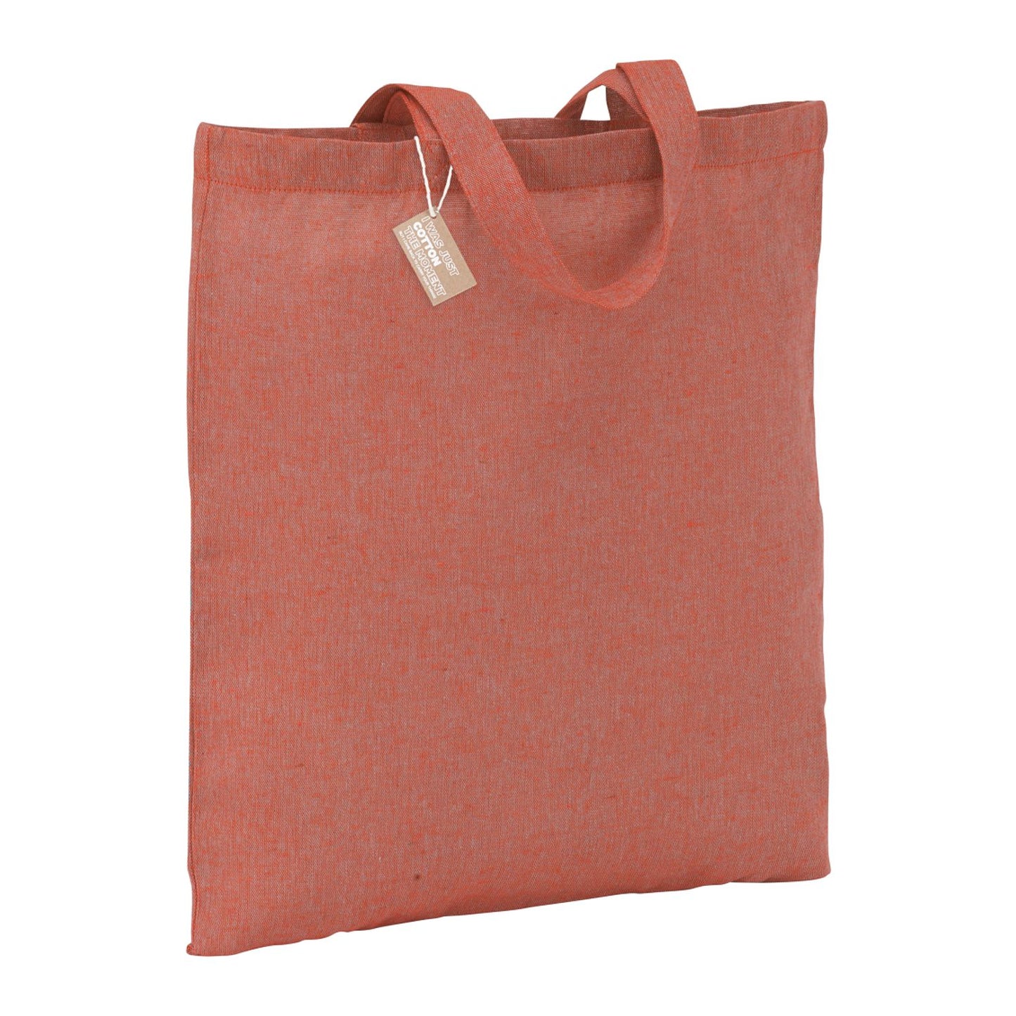 Eco-Friendly 5oz Recycled Cotton Twill Tote Bag - Red