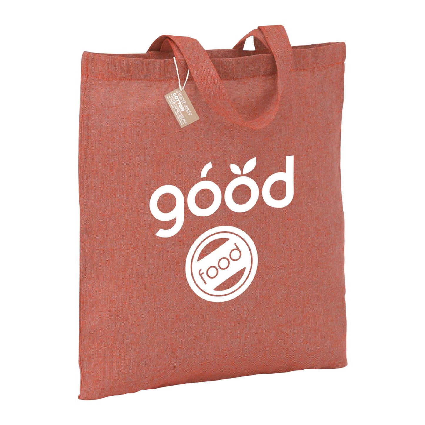 Eco-Friendly 5oz Recycled Cotton Twill Tote Bag - Red