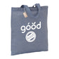 Eco-Friendly 5oz Recycled Cotton Twill Tote Bag - Blue