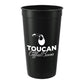 Solid 32oz Recycled Stadium Cup - Black
