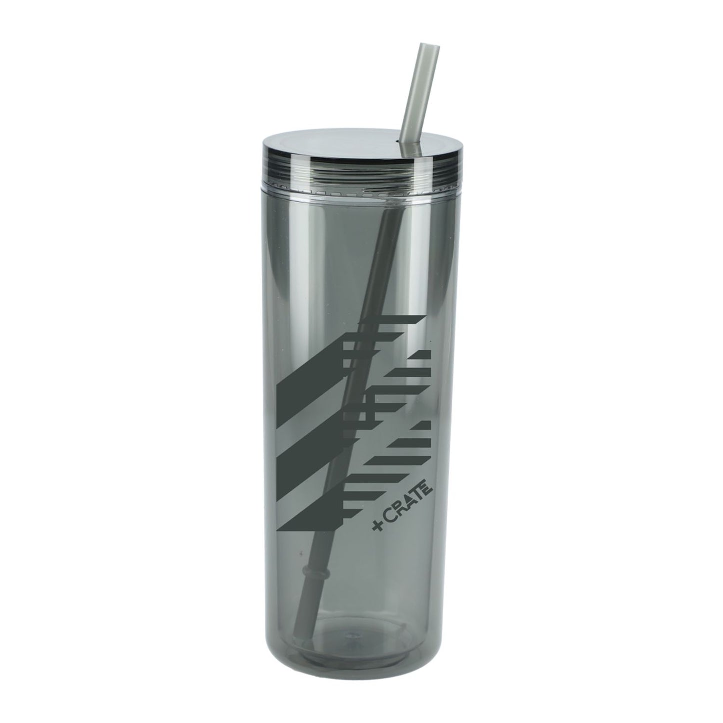 Chroma Recycled Acrylic Skinny Tumbler 16oz - Black