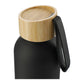 Ryze Aluminum Sports Water Bottle 22 oz with FSC® Bamboo Lid - Black