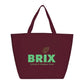 YaYa Budget Non-Woven Shopper Tote - Burgundy