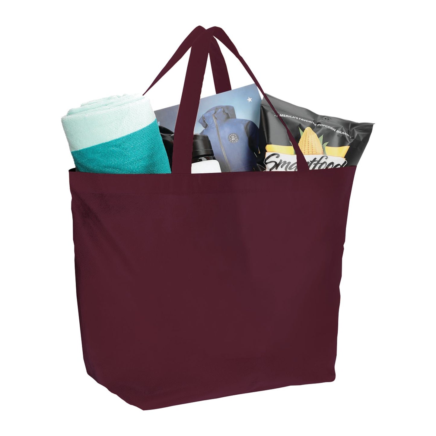 YaYa Budget Non-Woven Shopper Tote - Burgundy