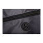 Robin Drawstring Polyester Bag with Front Zipper Pocket - Charcoal