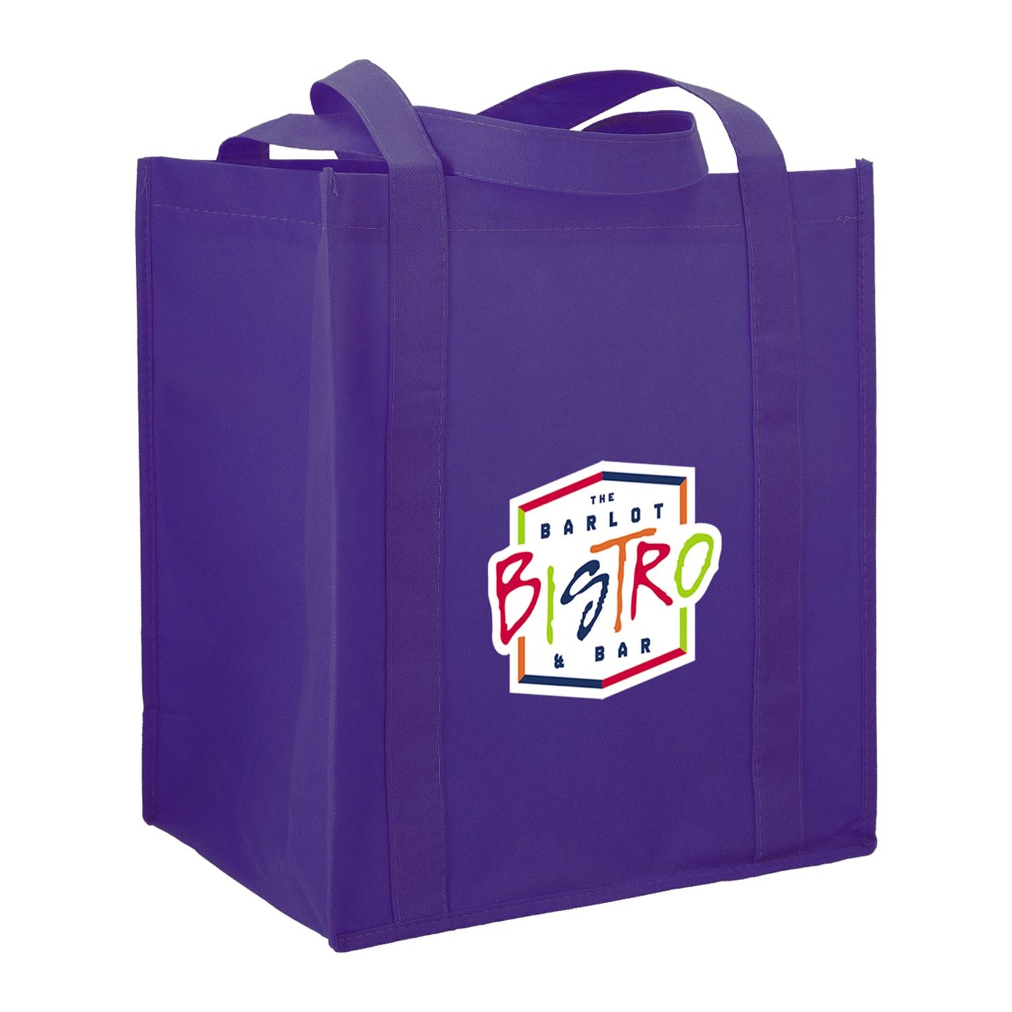Hercules Non-Woven Grocery Tote - Purple