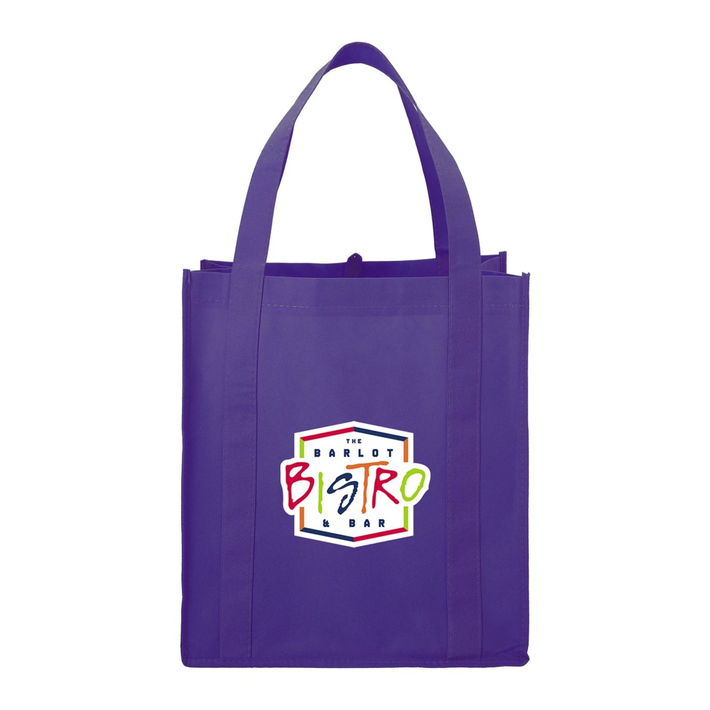 Hercules Non-Woven Grocery Tote - Purple