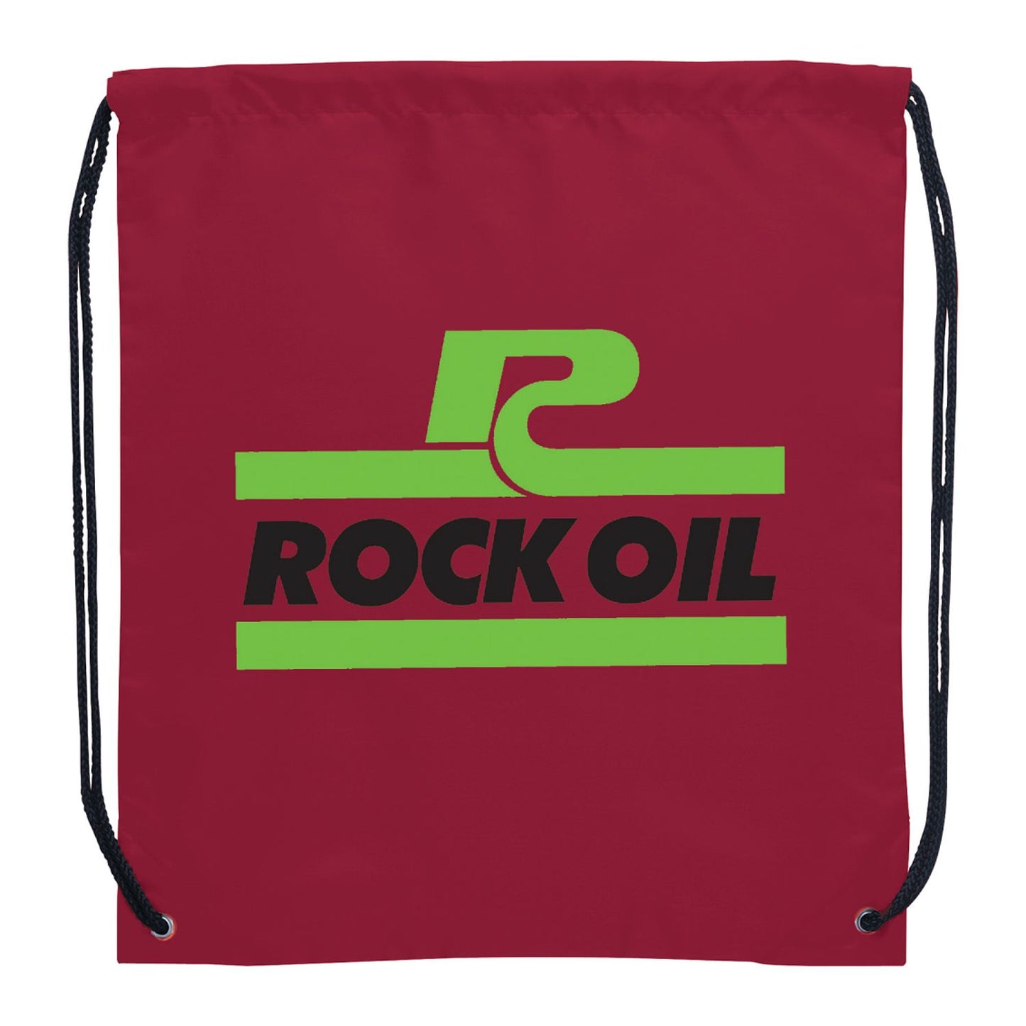 Oriole Polyester Drawstring Bag - Maroon