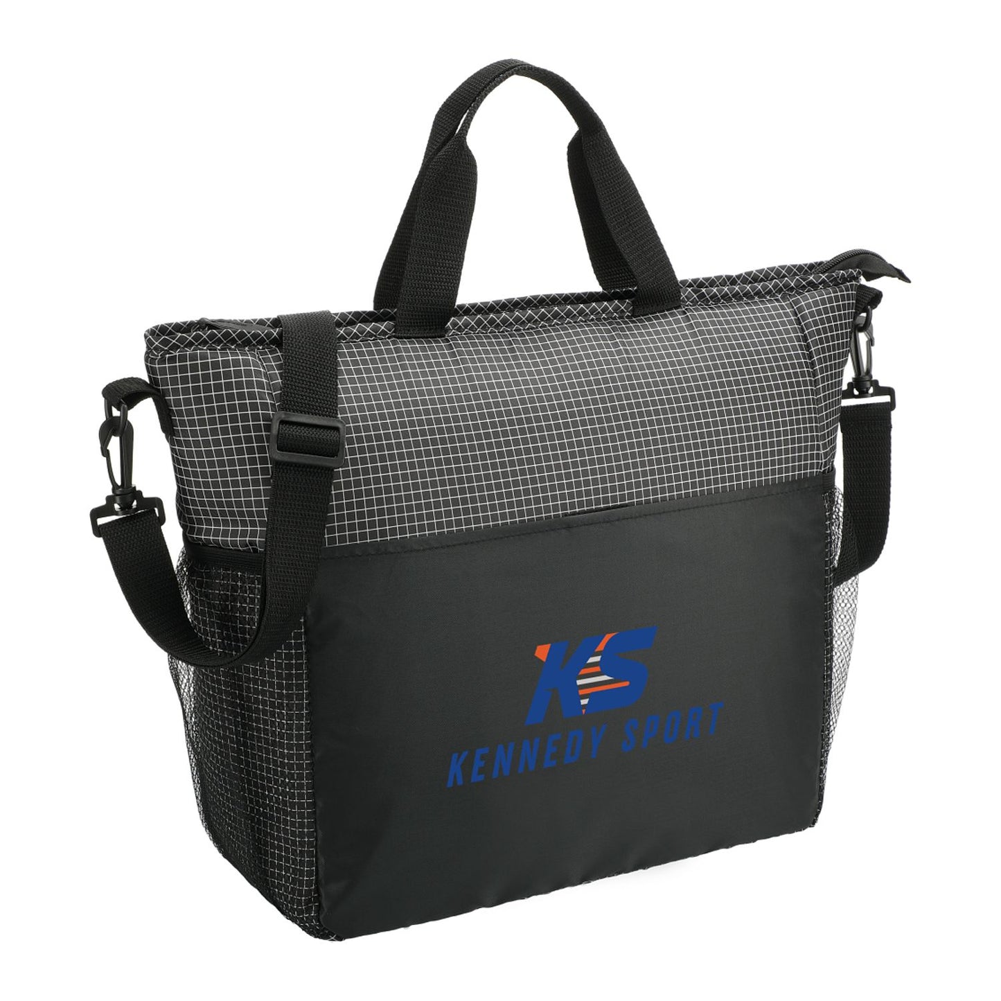 Grid Tote 24 Can Cooler - Black