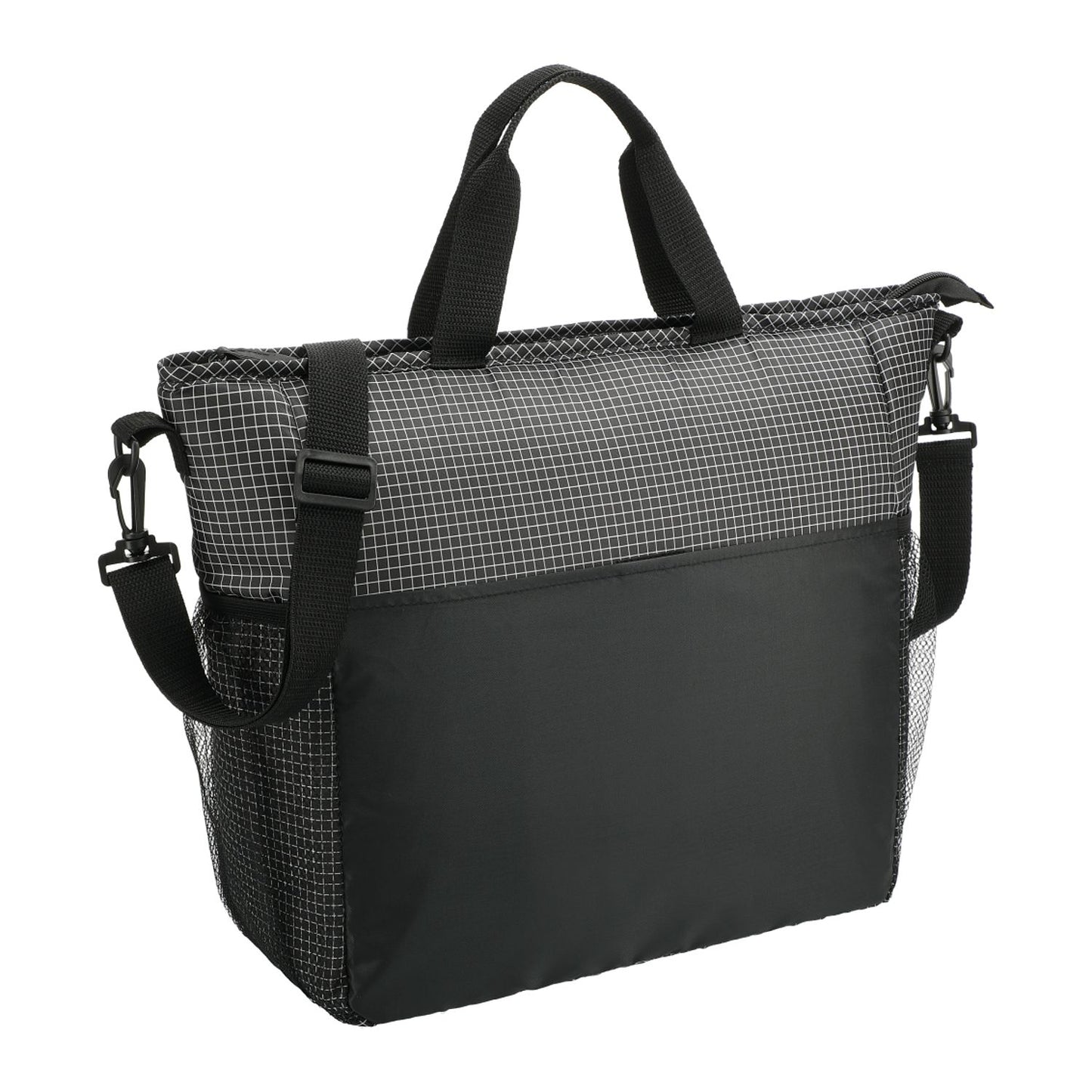 Grid Tote 24 Can Cooler - Black
