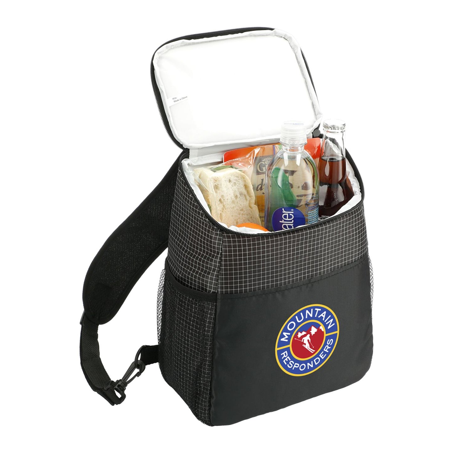 Grid Sling 12 Can Cooler - Black