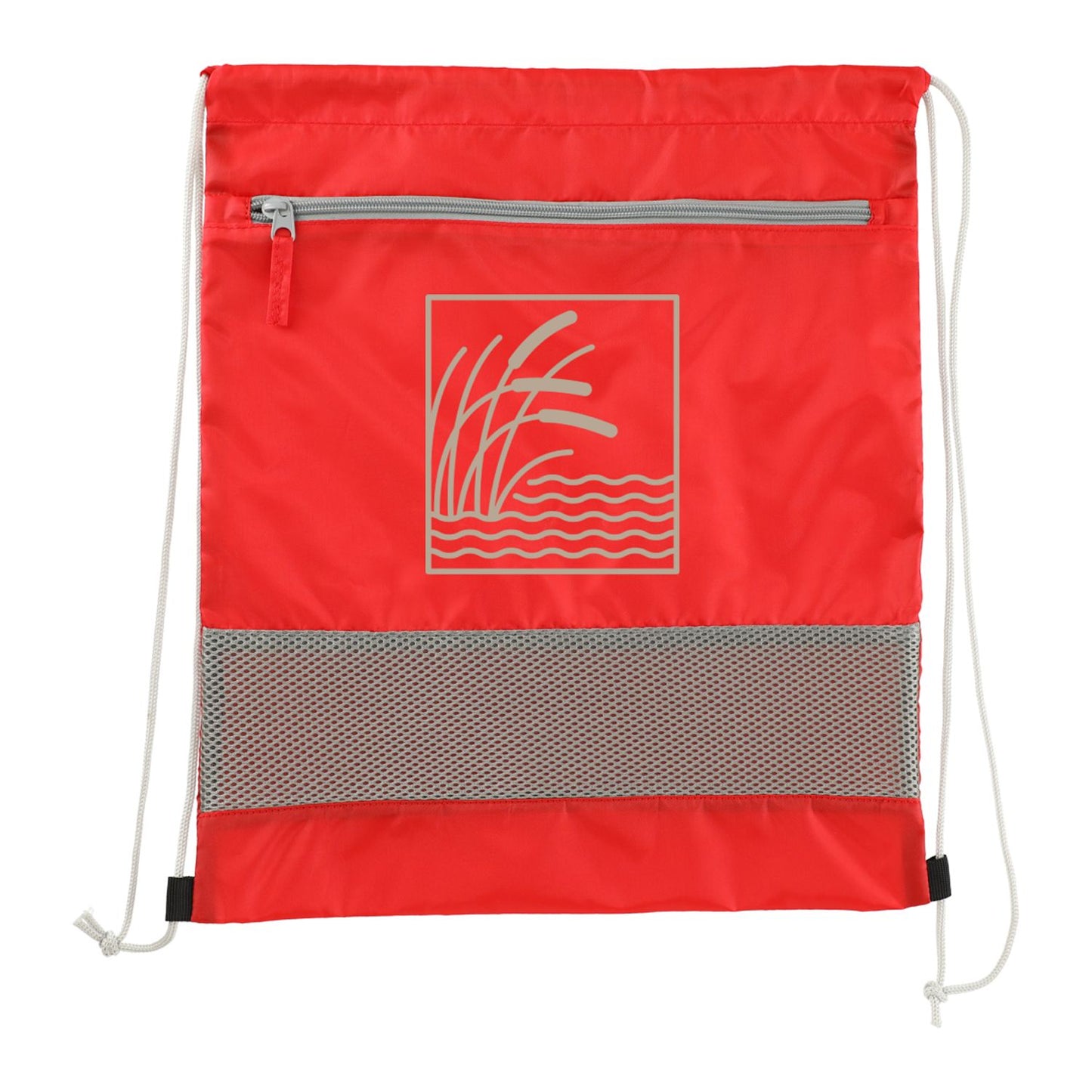 Sparks Recycled Drawstring Bag - Red