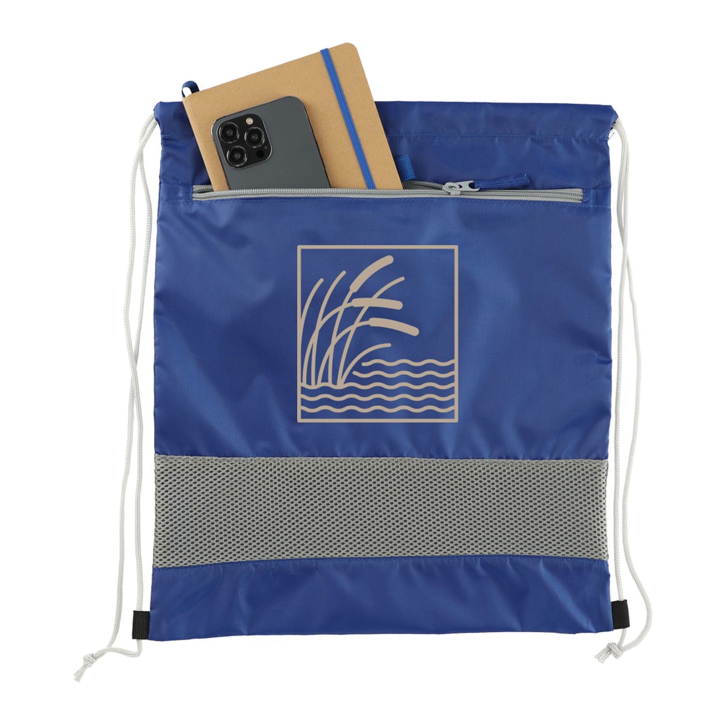 Sparks Recycled Drawstring Bag - Royal Blue