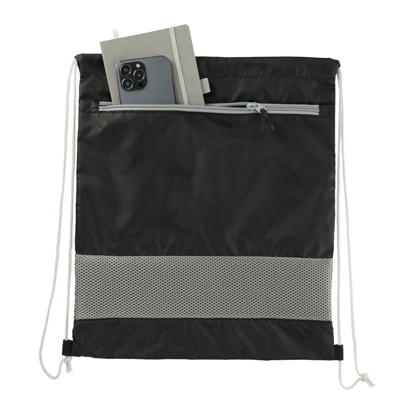 Sparks Recycled Drawstring Bag - Black