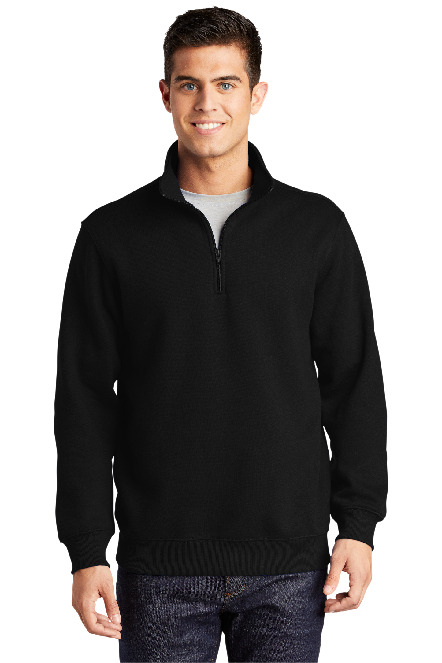 Sport-Tek® 1/4-Zip Sweatshirt - Black