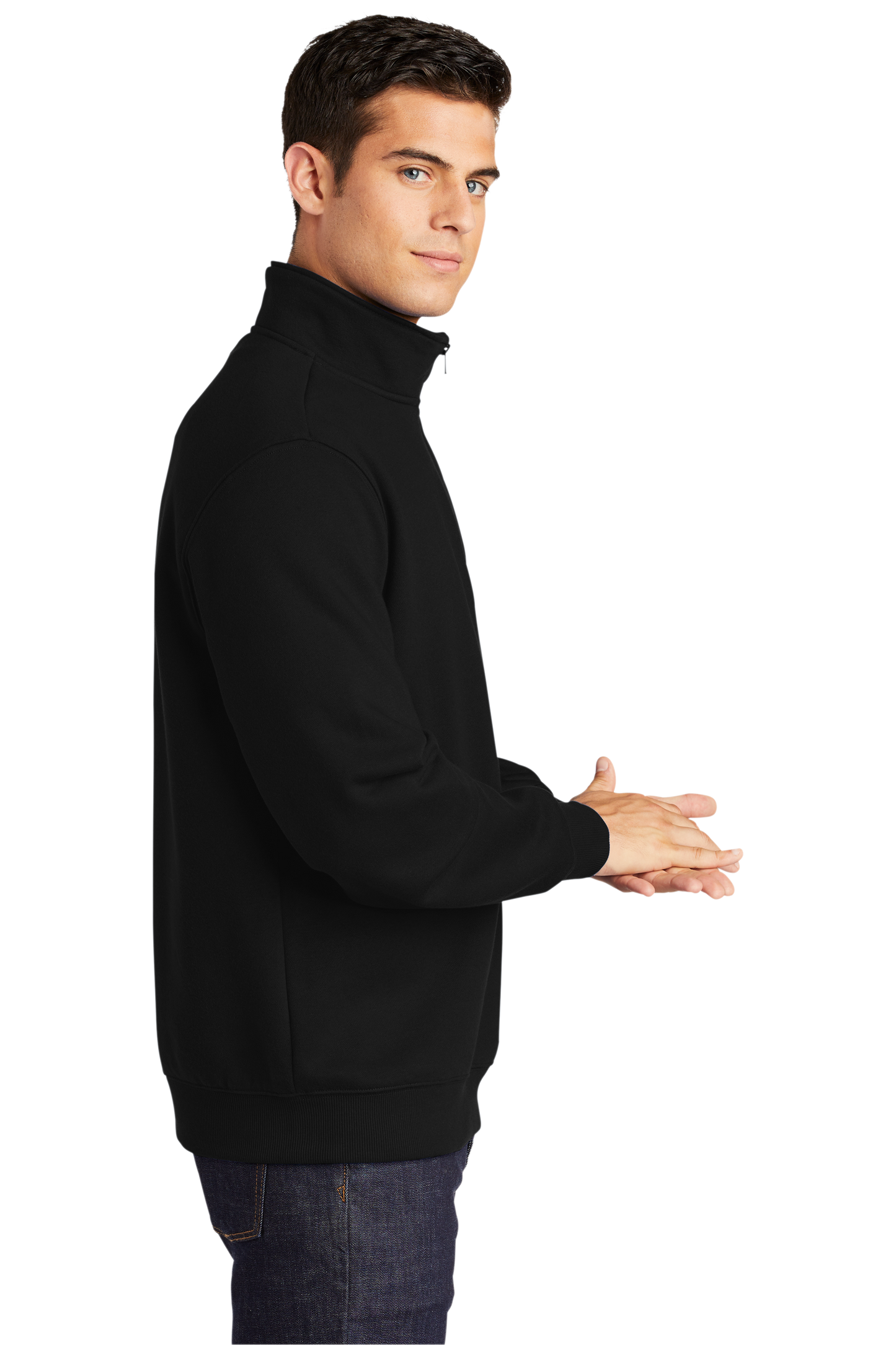 Sport-Tek® 1/4-Zip Sweatshirt - Black