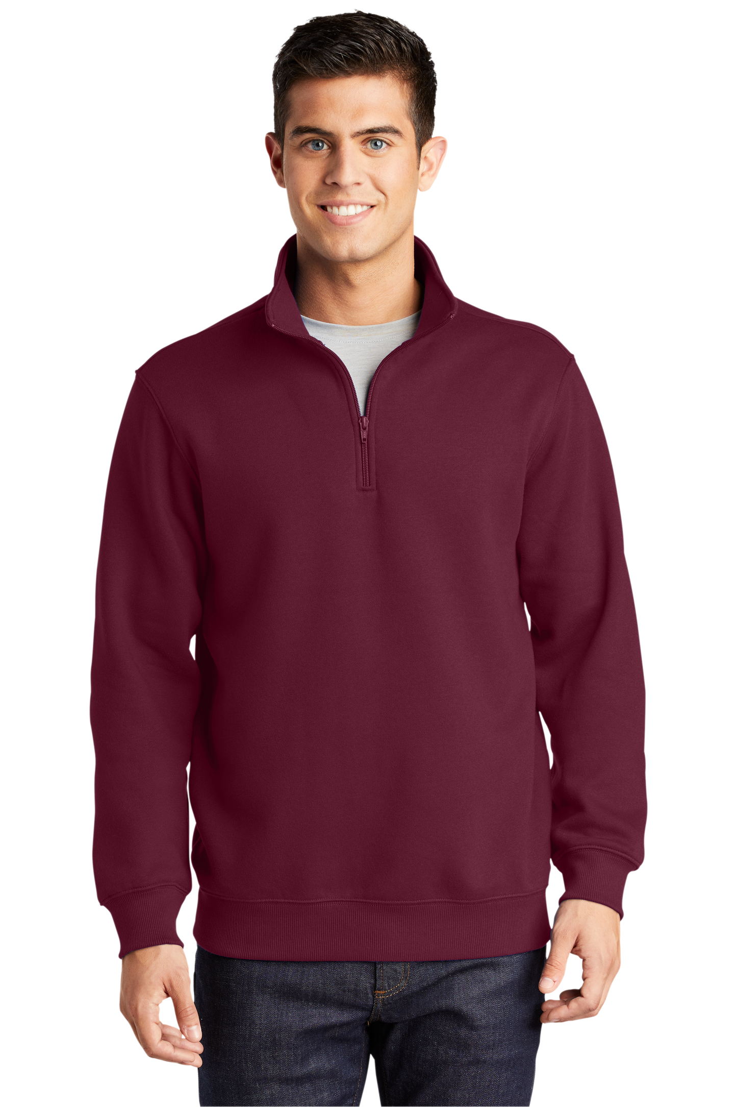 Sport-Tek® 1/4-Zip Sweatshirt - Maroon