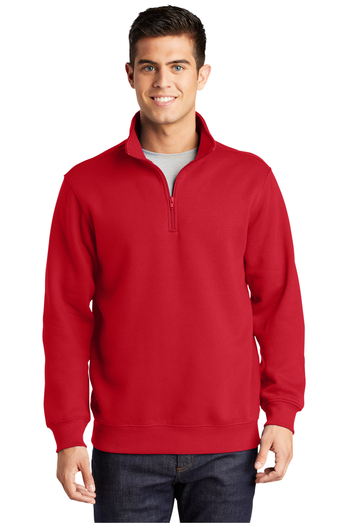 Sport-Tek® 1/4-Zip Sweatshirt - True Red