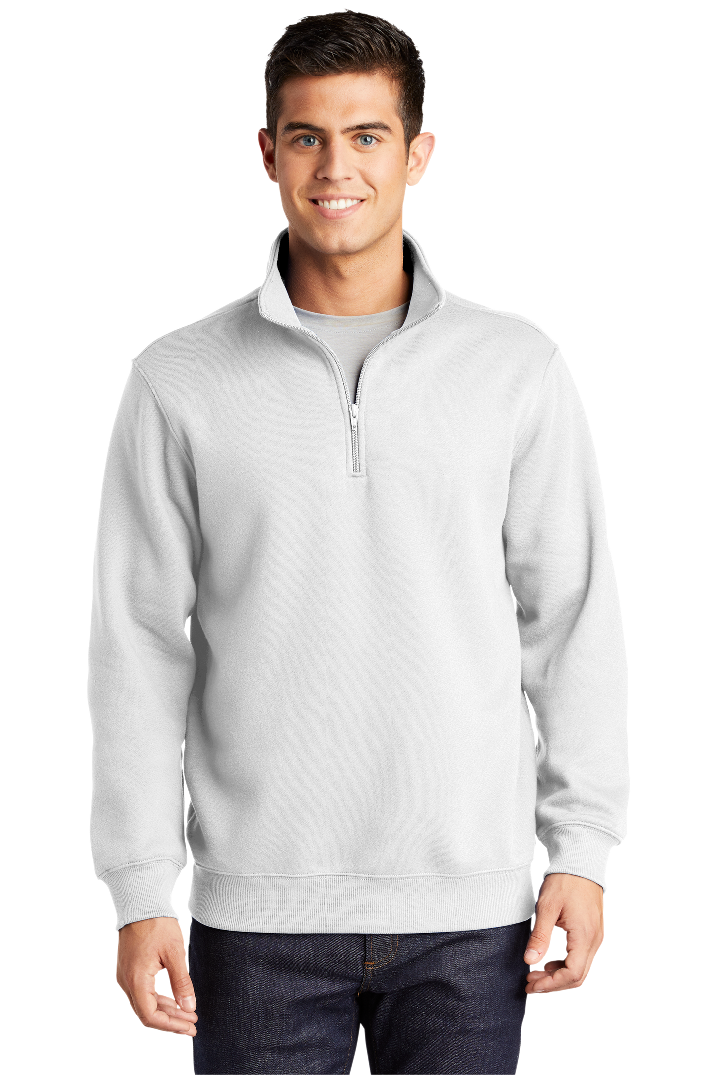 Sport-Tek® 1/4-Zip Sweatshirt - White