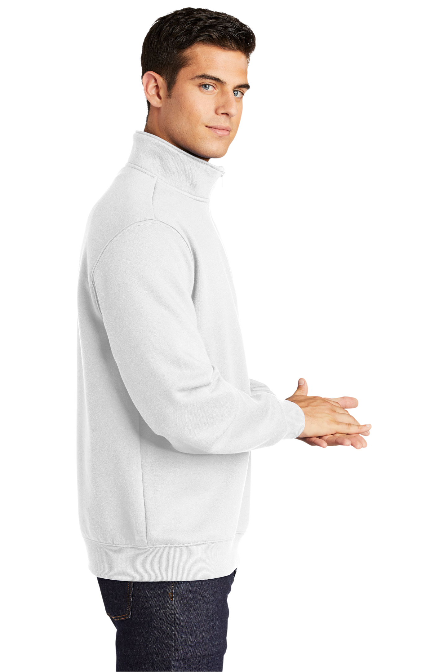 Sport-Tek® 1/4-Zip Sweatshirt - White