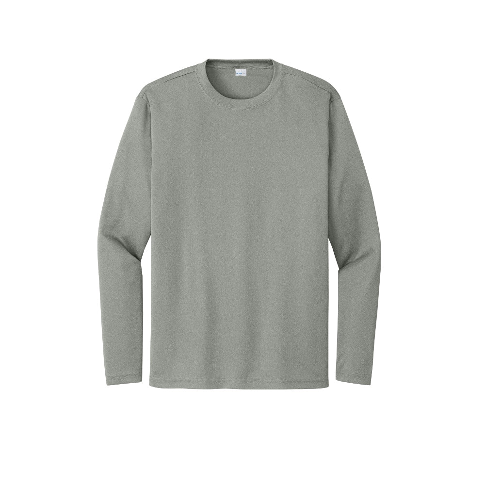 Sport-Tek® Long Sleeve PosiCharge® Competitor™ Tee - Grey Heather Concrete