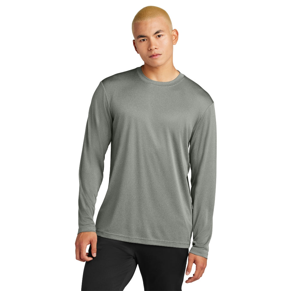 Sport-Tek® Long Sleeve PosiCharge® Competitor™ Tee - Grey Heather Concrete