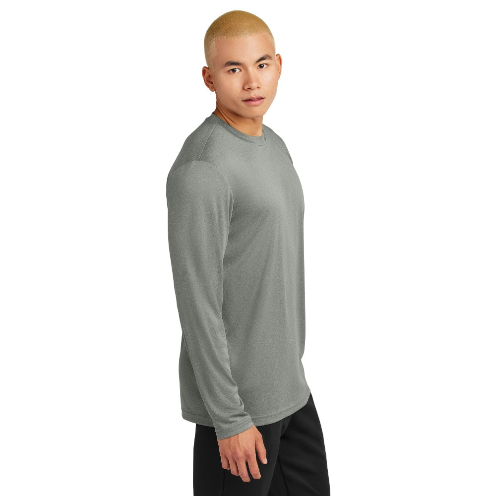 Sport-Tek® Long Sleeve PosiCharge® Competitor™ Tee - Grey Heather Concrete
