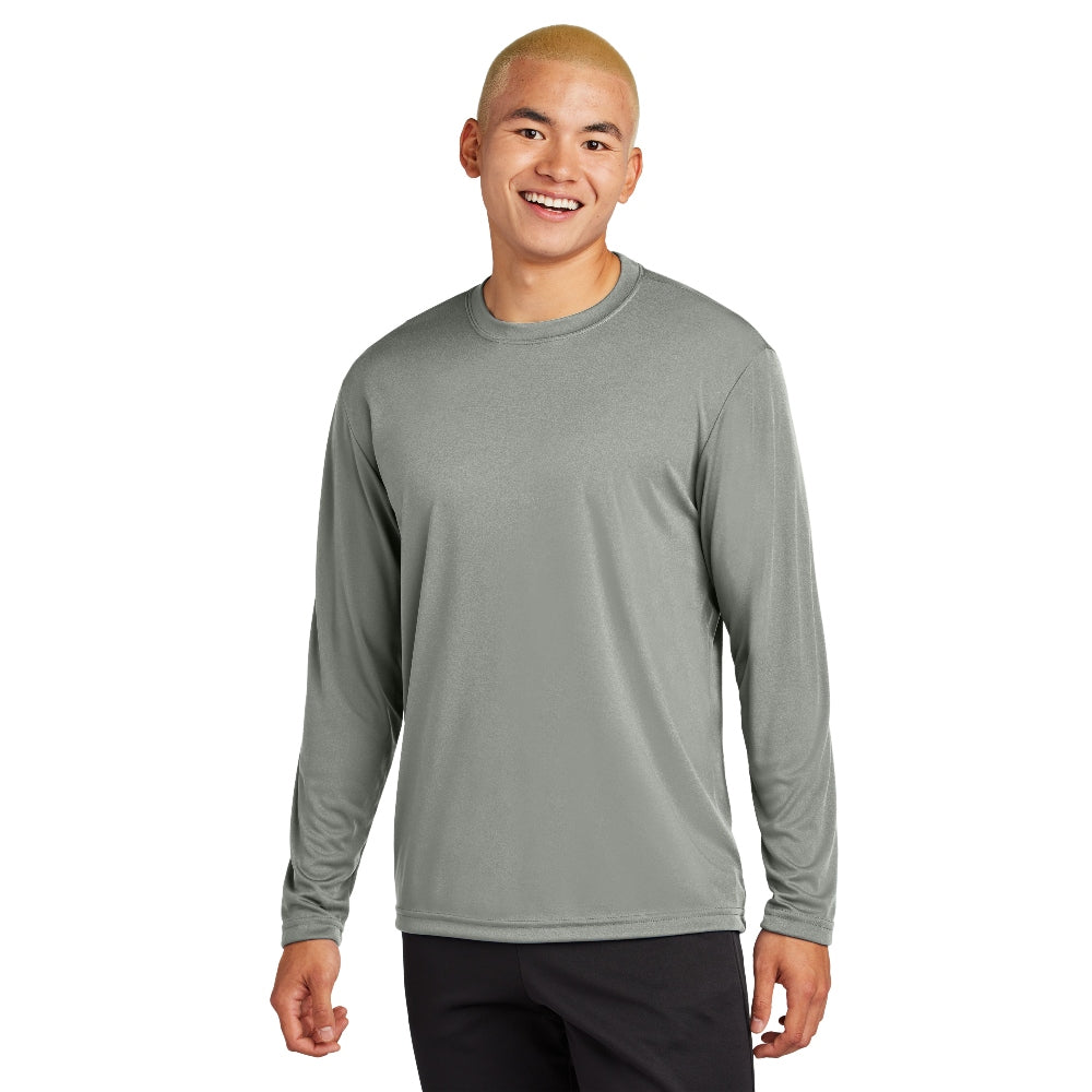 Sport-Tek® Long Sleeve PosiCharge® Competitor™ Tee - Grey Concrete