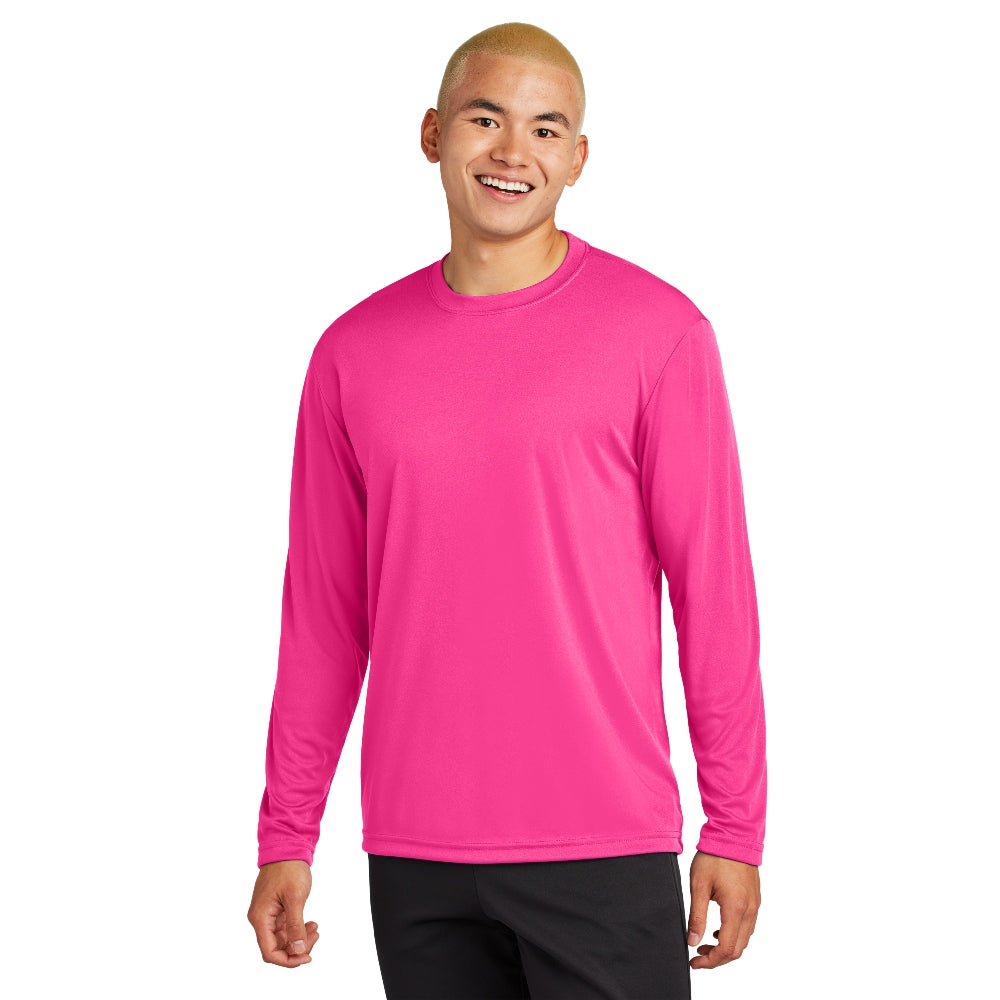 Sport-Tek® Long Sleeve PosiCharge® Competitor™ Tee - Neon Pink