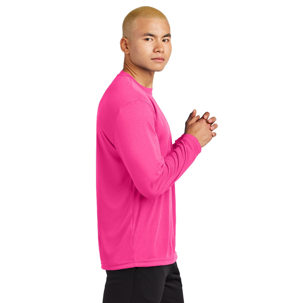 Sport-Tek® Long Sleeve PosiCharge® Competitor™ Tee - Neon Pink