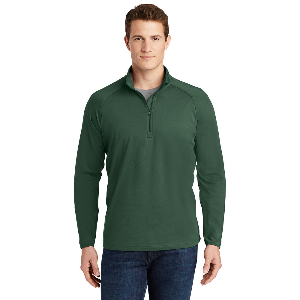 Sport-Tek® Sport-Wick® Stretch 1/4-Zip Pullover - Forest Green