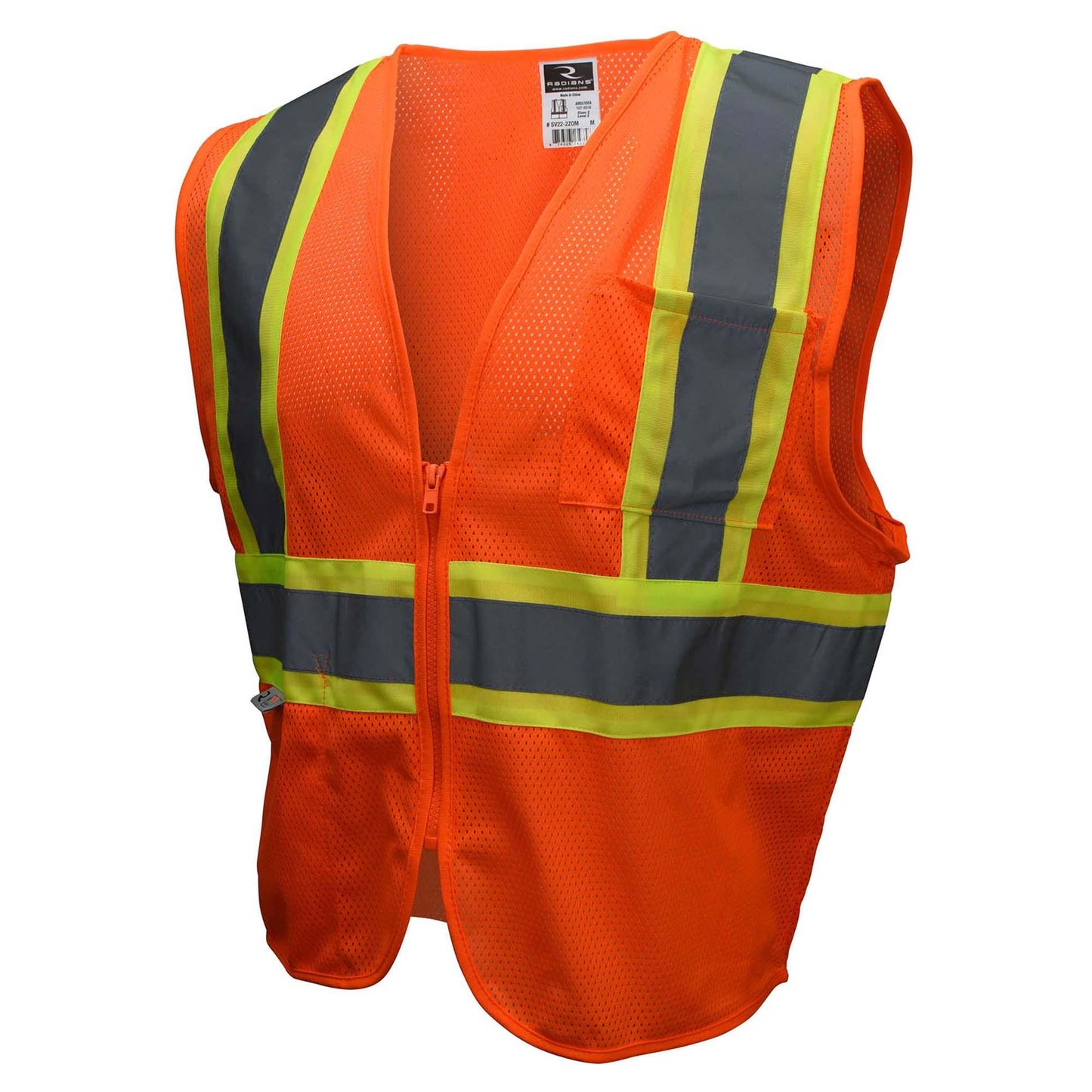 Radians SV22-2ZOM Type R Class 2 Economy Two-Tone Safety Vest - Orange
