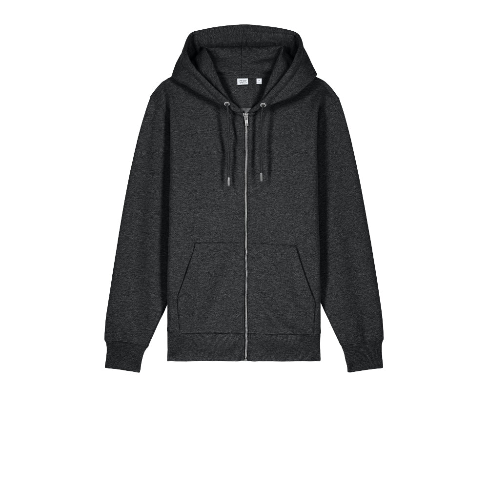 Stanley/Stella Unisex Cultivator 2.0 Full-Zip Hooded Sweatshirt - Dark Heather Grey