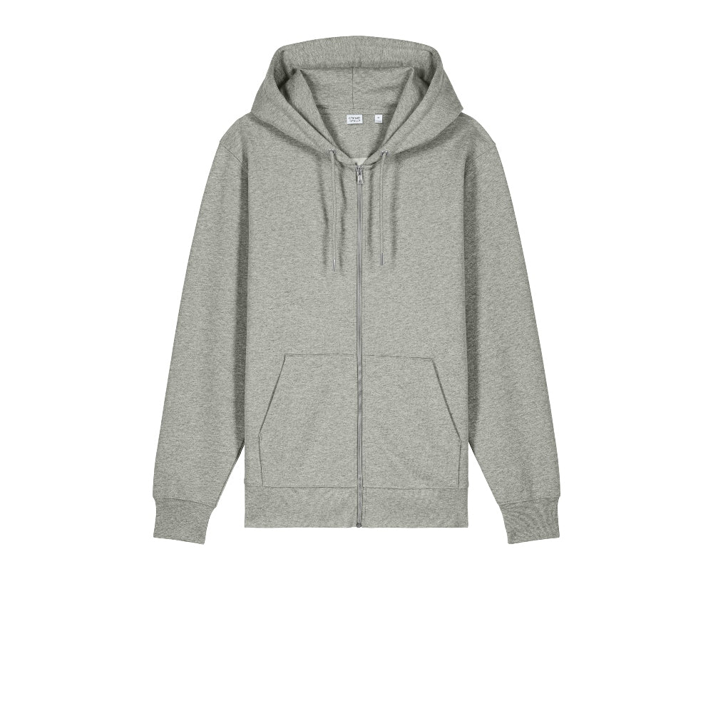 Stanley/Stella Unisex Cultivator 2.0 Full-Zip Hooded Sweatshirt - Heather Grey